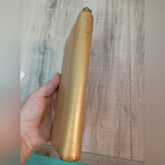 Prada Saffiano Zip Around Wallet Metallic Gold - MyDesignerly - Picture 4 of 13